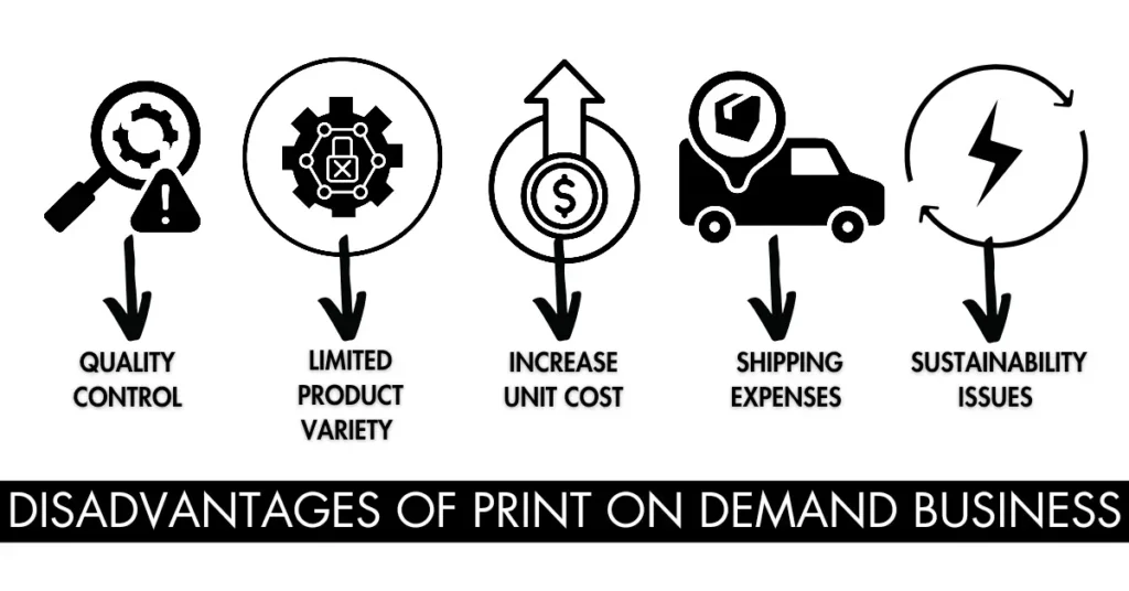 Disadvantages of Print on Demand