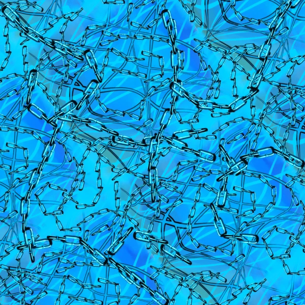 Blue-abstract-chain-pattern-background