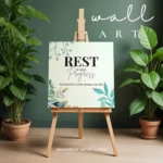 wallart affirmative homedecor therapy calm typographic mockup 1
