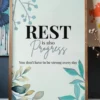 wallart affirmative homedecor therapy calm typographic mockup 2