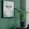 wallart affirmative homedecor therapy calm typographic mockup 3