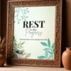 wallart affirmative homedecor therapy calm typographic mockup 4
