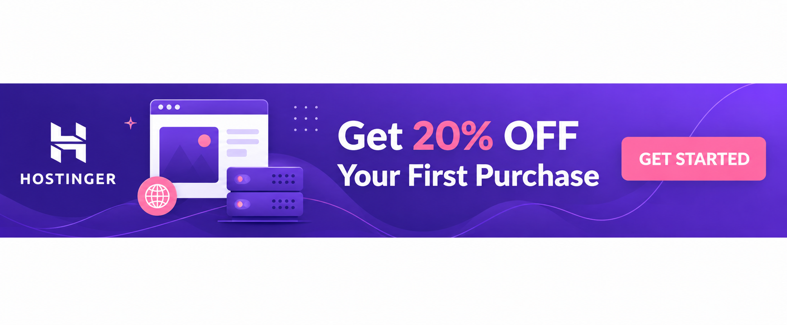 Hostinger website hosting promotion with 20% off for first-time customers 2027