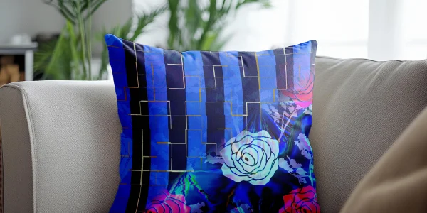 Bold Rose Floral Digital Fabric Pattern Bundle 4
